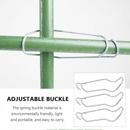 Yardwe Plant Climbing Support Buckle 50-Pack Adjustable Spring Clips for Garden Trellis Plant Clips for Climbing Plants Indoor Outdoor Stem Support Connecting Buckles