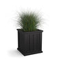 Mayne Cape Cod 16in Self-Watering Square Planter, Black - color: Black, size: 16in