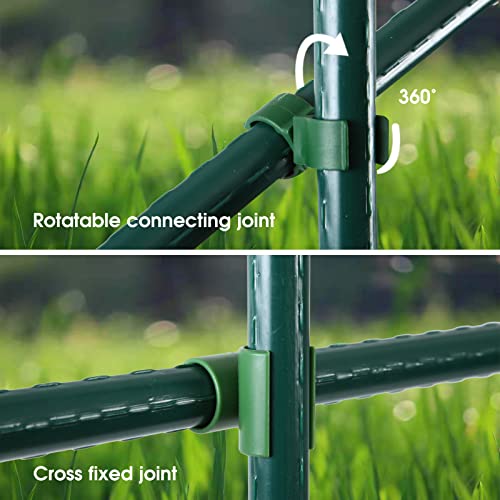 NANOPRETTY Adjustable Garden Stakes Connectors for 0.78" Rods - size: Accessorie Kit-0.78 Inch