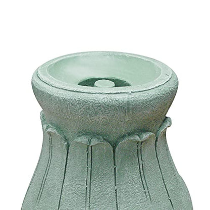 Alpine Corporation 12" Tall Indoor/Outdoor Roman Column Gazing Globe Display Stand - size: 8"L x 8"W x 12"H (1 Unit)