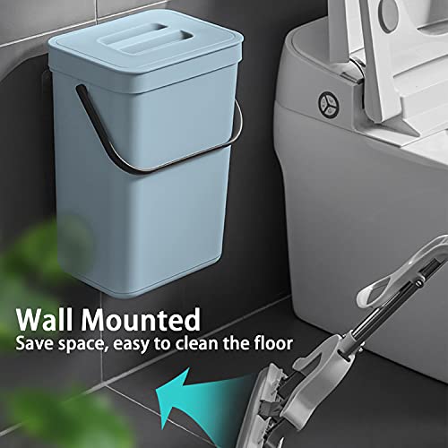 stonespace Compost Bin Kitchen, 3.2 Gallon Under Sink Trash Can, Blue - color: Blue, size: 12L/3.2GAL
