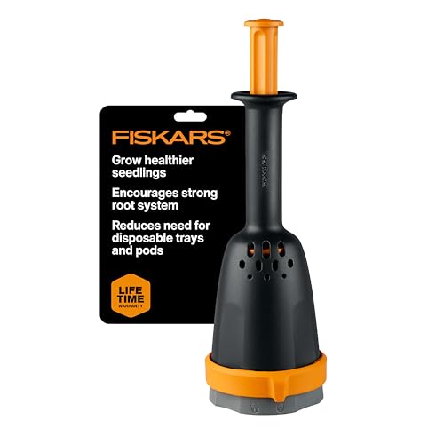 Fiskars Garden Soil Block Maker for Plant Seeds with Natural Air Pruning