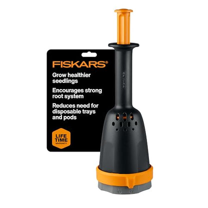 Fiskars Garden Soil Block Maker for Plant Seeds with Natural Air Pruning