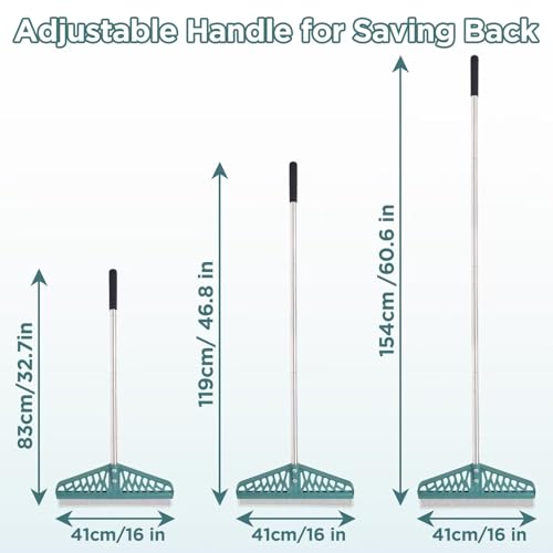 YEELOR Artificial Turf Rake with Long Handle for Cleaning & Fluffing Lawns