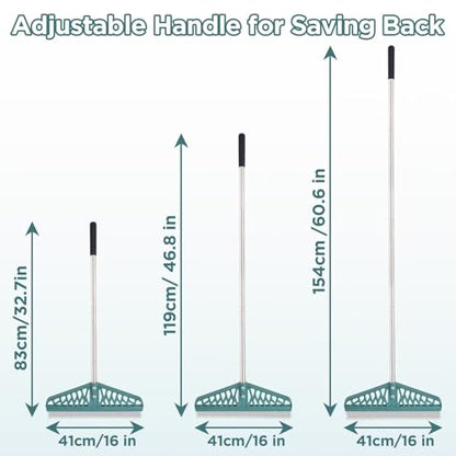 YEELOR Artificial Turf Rake with Long Handle for Cleaning & Fluffing Lawns