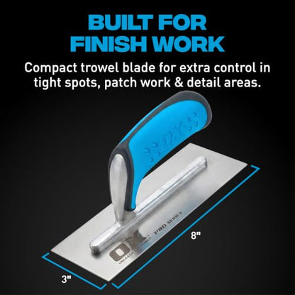 OX Plaster Finishing Trowel - Stainless Steel Blade - 3 x 8 in - size: 3" x 8"
