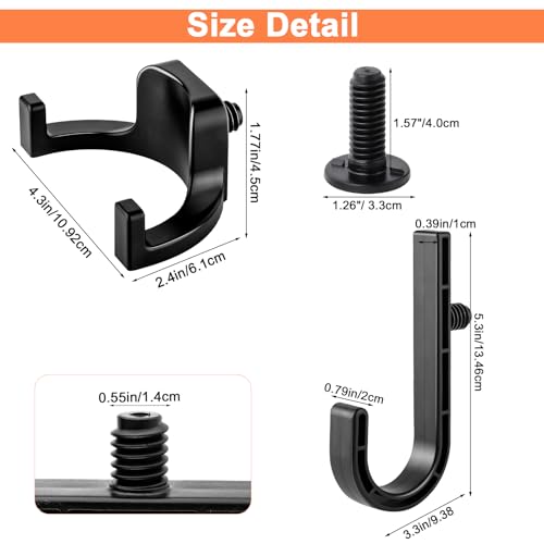 6 Packs Storage Shed Hooks Compatible with Suncast Shed and Craftsman Shed - style: A