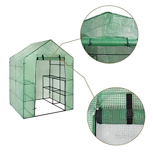 Gonetre Portable PVC Garden Greenhouse Cover Outdoor Mini Walk in Greenhouse Horticulture Other Horticultural Supplies (A), Gonetrehqfskrt02z-48