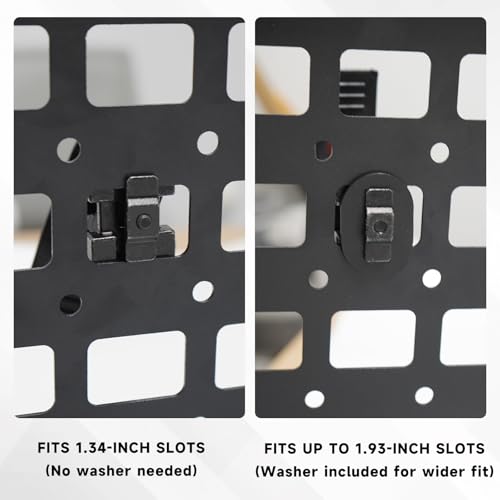 MusixiA 2Pcs Quick Release Rubber Clamp for MOLLE Panel-Shovel Holder for Truck Fits 1"~1.5" Diameter Tool Handles,MOLLE Accessories Adapter Mount - size: MOLLE Panel 2pc