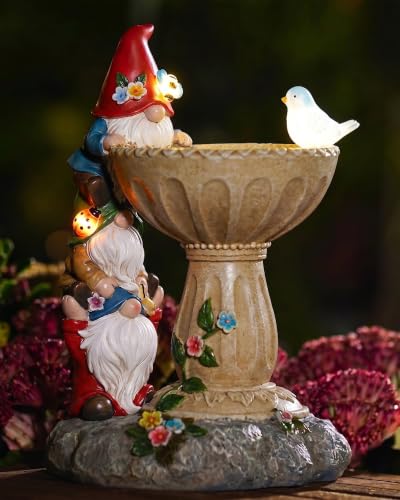 Nacome Solar Gnome Statues for Garden Decor: IP65 Waterproof Resin - color: Colorful-gnome
