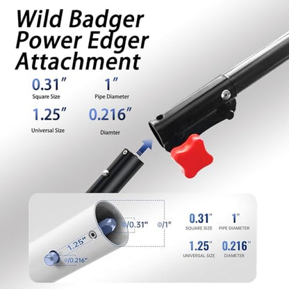 Wild Edger Attachment fits for Ryobi trimmerhead and Gas Powerhead-Sliver