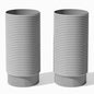 Veradek Mod Series Extra Tall Planter - Tall Outdoor Planter with Shelf - color: Gray, size: 29 inch - 2 Pack