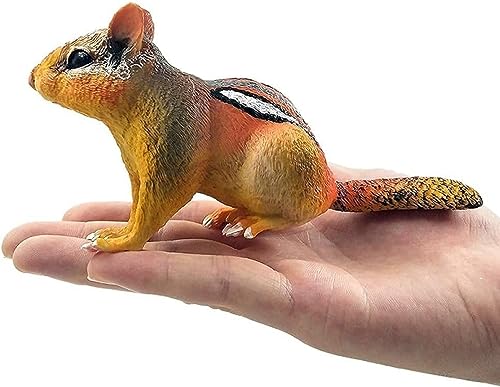 Chipmunk Sculpture Statue Animal Model Home Decor Miniature Garden Decoration Resin Figurine for Lawn Yard Patio Porch