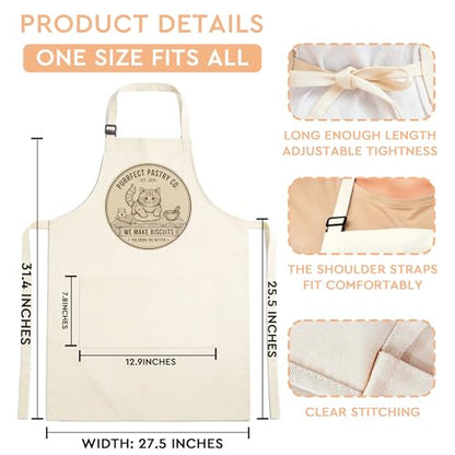 Sourdough Apron Gifts for Bakers, Adjustable Apron, Gifts for Bread Bakers, Perfect for Baking Cooking - color: Funny Cat-1