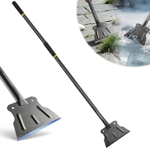 59" Heavy Duty Floor Scraper, Flat Shovel, Garden Cleaning Shovel, No Break