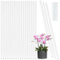 Plant Stakes Acrylic Clear Sticks 20 Pcs with Twist Ties