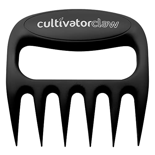 Bear Paws Cultivator Claw - Ergonomic Gardening Tools - Hand Held Garden Tool - Hand Rake - Strong Nylon Weeder - Manual Weeding, Aerating, Cultivating… - color: black