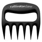 Bear Paws Cultivator Claw - Ergonomic Gardening Tools - Hand Held Garden Tool - Hand Rake - Strong Nylon Weeder - Manual Weeding, Aerating, Cultivating… - color: black