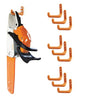 Chainsaw Hanger, 9 Pack Chainsaw Holder Wall Mount, Chainsaw Storage Hook - color: Orange