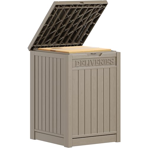 YITAHOME Outdoor Package Delivery Storage Box 51 Gallon - color: Taupe