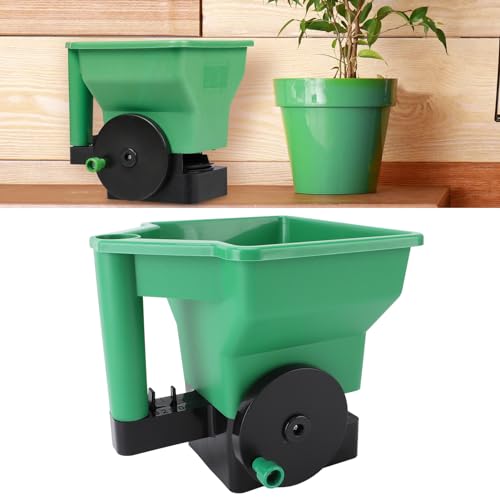 Hand Spreader Compact Lightweight 3L Manual for Lawn Garden Fertilizer PP Green,Hand Spreader Handheld Spreader Manual Spreader Small Manual Spreader Handheld Spreader Salt Garden