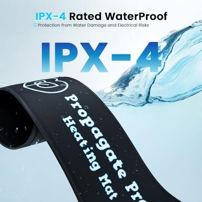 Wrap Around Kombucha Heater Belt | Propagate Pro Brewing and Fermentation Heat Mat Warmer | Keeps Your SCOBY Happy and Productive with Stickon Thermometer - size: 3 inch x 20 inch