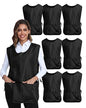 Xeoxarel Unisex Cobbler Apron with 3 Deep Pockets, Smock Vest Apron - color: 7 Pack - Cobbler Apron Black