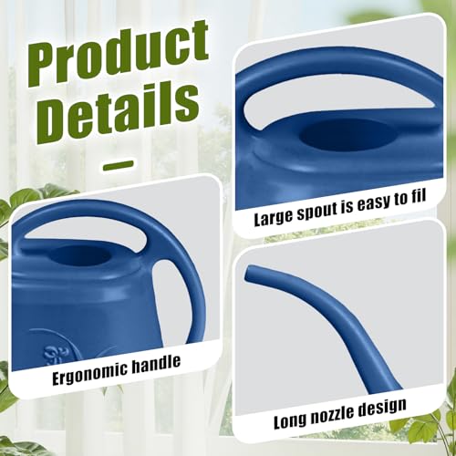 Plastic Watering Can -1/2 Gallon - Blue - color: Blue