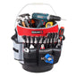 IRONLAND Bucket Tool Organizer Fit 3.5-5 Gallon Bucket, 64 Pockets, Bucket Tool Caddy Organization for Garden, Construction, Carpenter, Electrician, Builder red - size: Medium - 64 Pockets