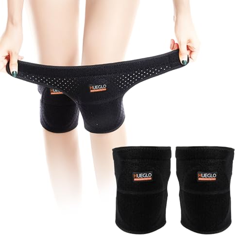 HUEGLO Dance Volleyball Knee Pads for Women,Soft Cushion for Work,XL - color: Black, size: X-Large