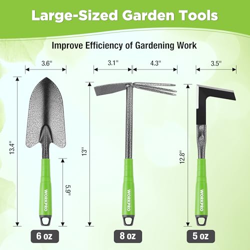 WORKPRO 6-Piece Garden Tool Set - color: Green