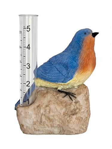 Gift Essentials Bluebird Decorative Rain Gauge - color: Bluebird