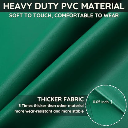 Heavy Duty Thicker Rubber Aprons Extra Long Oil & Chemical Resistant Unisex - color: Green