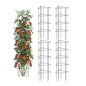 Vego 3-Panel Tomato Cage for Garden & Pots, Rust-Resistant Tomato Stakes Plant Cage Trellis Support for Climbing Vegetables Plants - 14.5" Triangle 3 Pack - size: 14.5 inch