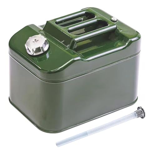 2.5 Gallon Metal Watering Can with Removable Spout, Square Garden Water Can for Outdoor Flower & Plant Watering, Camping Non-Drinking Liquid Storage Container, 10L - size: 2.5 gallon metal can