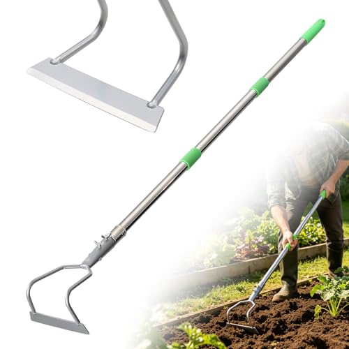 Weed Puller Tool, 65" Long Handle Heavy Duty Stand Up Weeder – No Bending Hand Weeder Remover for Gardening, Lawn, Yard, Patio – Garden Hoe for Weeding