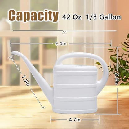ZXJ Small Plant Watering Can - 1/3 Gallon - White - color: White