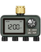 Brass Sprinkler Timer with Swivel, Programmable Water Timer for Garden Hose with Auto/Manual/Rain Delay Watering, Digital Irrigation System Kit,for Garden, Yard, Lawn 4 Outlet F14WT06