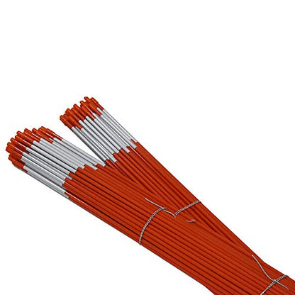 Autoparts 100Pack 72In Driveway Markers, 5/16-Inch Diameter Snow Stakes - size: 72" x 5/16"-100pcs