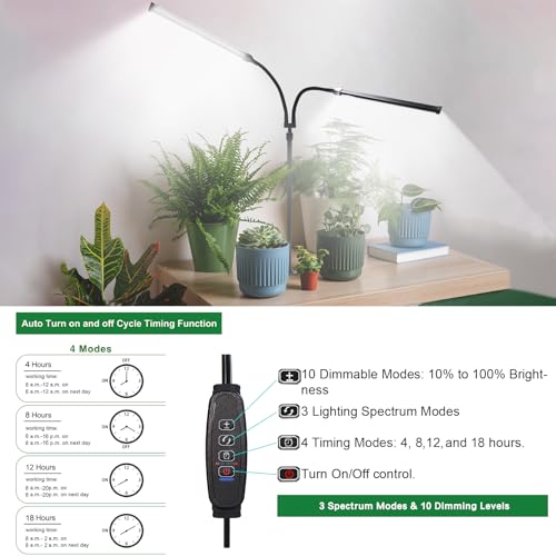 Professional Grow Lights for Indoor Plants Growing, Full Spectrum