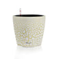 Dexceder 9x8 Self Watering Planter (White Gold Crackle) - color: White Gold, size: 9x8