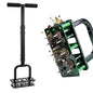 Manual Lawn Aerator Tool, 15-Spike Step-On Aerator for Small Lawns