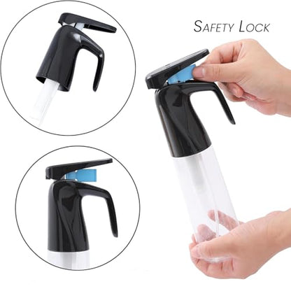 Fine Mist Spray Bottle for plants, 10oz Refillable Plant Mister, Black - color: Black
