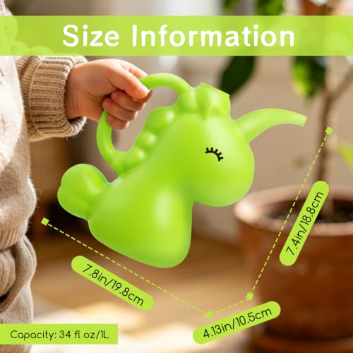 XXXFLOWER Small Watering Can for Indoor Plants 1/4 Gallon 1L Green - size: Green
