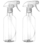 DIYSELF 2 Pack Spray Bottles for Cleaning 16.9 oz/500 ml Empty Spray Bottle - color: Clear, size: 2-Pack
