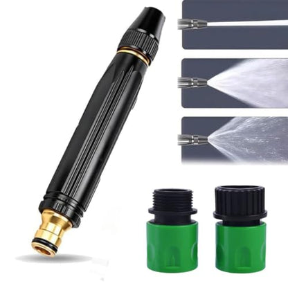 High Pressure Hose Nozzle, Quick Connect Fits US Garden Hoses