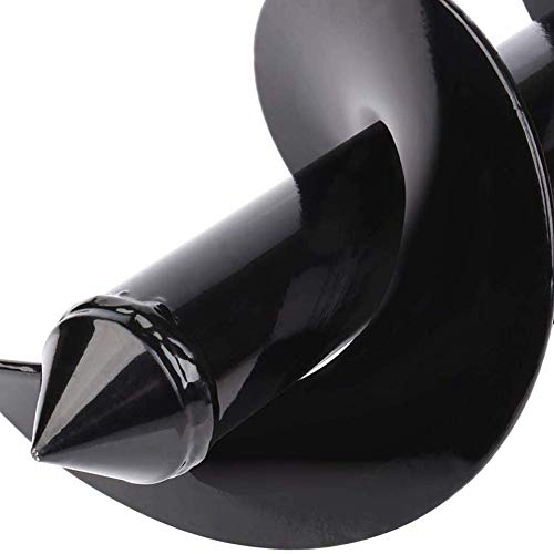 Auger Drill Bit for Planting - 3"X12" Heavy-Duty Garden Auger Spiral Drill Bit - Bulb Planter Tool & Auger Post Hole Digger - 3/8" Hex Drive Drill - color: black, size: 3"x12"