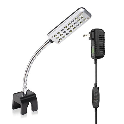 DaToo Aquarium Light Small LED Clip Light for Fish Tank 1.5W with Timer&Dimmer, 1 Yr Warranty - size: 1.5W (With Timer & Dimmer)