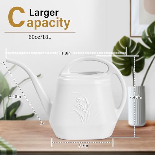 ZXJ Plant Watering Can - 1/2 Gallon - White - color: White