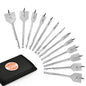 KENDO Spade Drill Bit Set, 13-Piece Alloy Steel Woodworking - style: 13PC